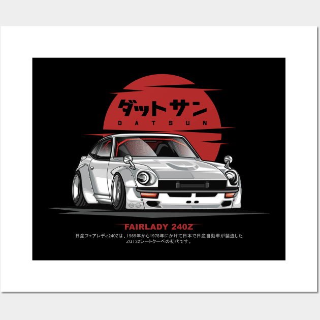 Fairlady 240Z Legend (Pearl White) Wall Art by Jiooji Project